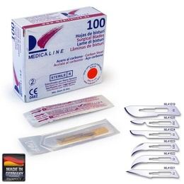 Assortment of 100 Scalpel Blades for Precise Intraoral Surgery