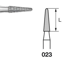 H138E.104 Conical Round Tungsten Dental Laboratory Bur