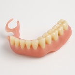 Valplast Partial Acrylic set up try in 11-14 teeth