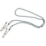 Chrome Silver Pin Clamps Without Clasp for Dental Bibs