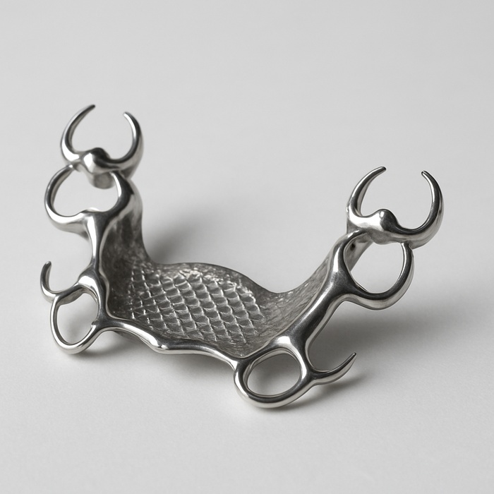 CAD/CAM Milled Titanium Metal Framework
