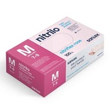 Powder-Free Disposable Pink Nitrile Gloves - 100 Units