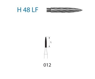H48L.314 Pointed Conical FG Tungsten Carbide Burs - 5 pcs