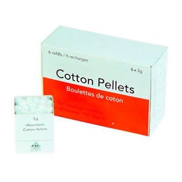 Cotton Pellets Refill Boxes - 6 Units for Dental Use