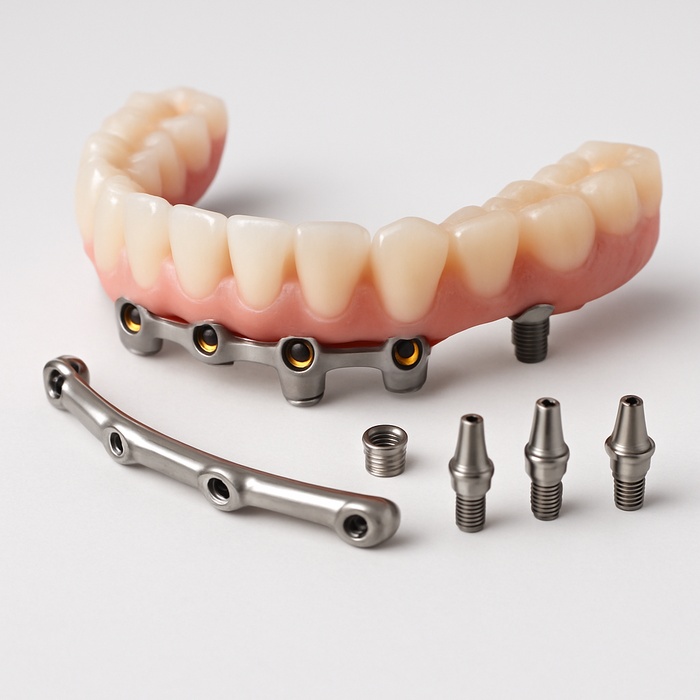 All on 4 (include full denture with ATT ,clips)