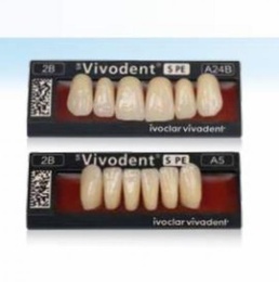 Upper Anterior VIVODENT Acrylic Teeth A42 for Dental Prosthetics