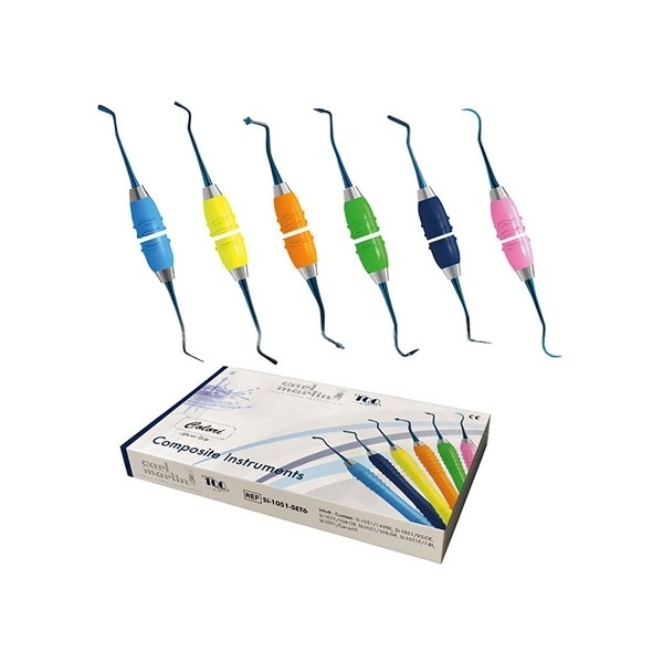 Colori Silicone Grip Composite Instrument Set - 6 Pieces