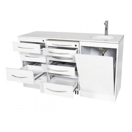 Triple Dental Clinic Furniture Set with Push-On Wash Basin