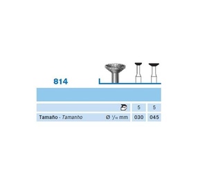 814.104 Diamond Inverted Cone PM Burs - Pack of 5