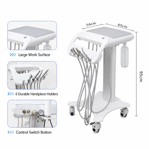 Dental Workbench Mobile Cart 65x54 cm