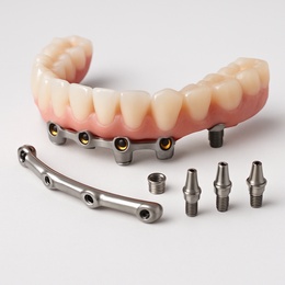 All on 4 (include full denture with ATT, clips)