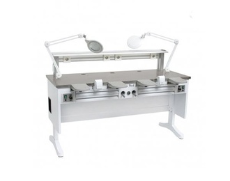 Max Work Twin Double Laboratory Job Base with Stool