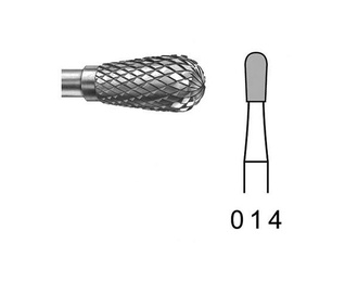 H77E.104 PM Egg Tungsten Carbide Laboratory Bur - 5 Pieces