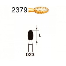 Egg Diamond Bur 2379 for FG Handpieces – Pack of 5