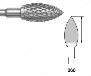 H78E.104 PM Egg-Shaped Tungsten Laboratory Burs – Pack of 5