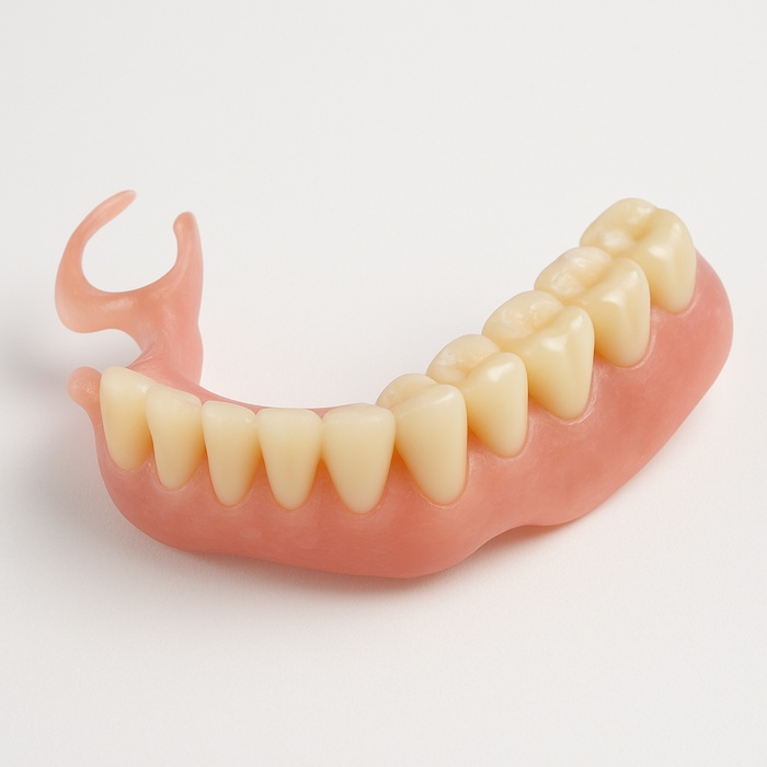 Valplast Partial Acrylic set up try in 11-14 teeth