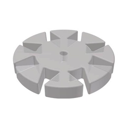 Dispenser with Translucent Safety Memo Discs Featuring 8 Petals