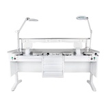 Max Work Twin Big Dental Laboratory Workstation