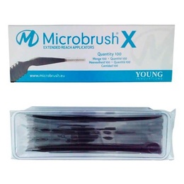 Microbrush X Extra Thin Elongated Applicators - 100 pcs