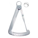 Millimeter Metal Gauge 10.5 x 6.5 cm for Dental Measurements