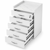 Dental Cabinet with Wood and Tempered Glass Countertop
