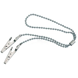 Chrome Silver Pin Clamps Without Clasp for Dental Bibs