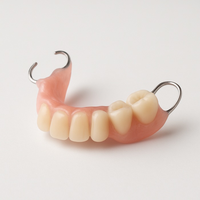 Partial Acrylic set up try in 4-7 teeth