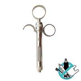 Three Ring Syringe with Open Ring for Precise Dental Anesthesia