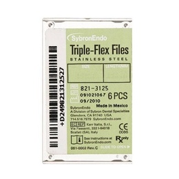 Triple Flex Endodontic Files Set - 6 Flexible Files for Root Canals