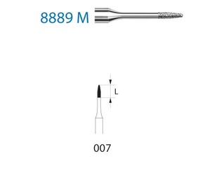 889M.313 Diamond Lance FG Flame Diamond Burs – Pack of 5