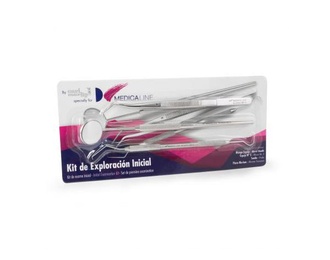 Dental Diagnostic Kit with Mirror, Clamp, and Explorer Instruments