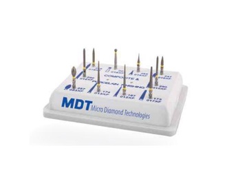 Diamond Polishing and Finishing Burrs Kit for Dental Restorations