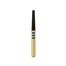 Z-REX Zirconium Flat Conical Diamond Bur M-FG – 5 Pieces