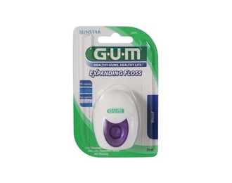 GUM Expanding Dental Floss 30 m with Adaptive Expanding Fibers