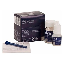 Riva Self Cure Dental Glass Ionomer Cement Powder and Liquid Kit