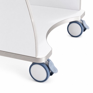 Dental Mobile Cart with Acrylic Cabinet and PVC Inner Drawer