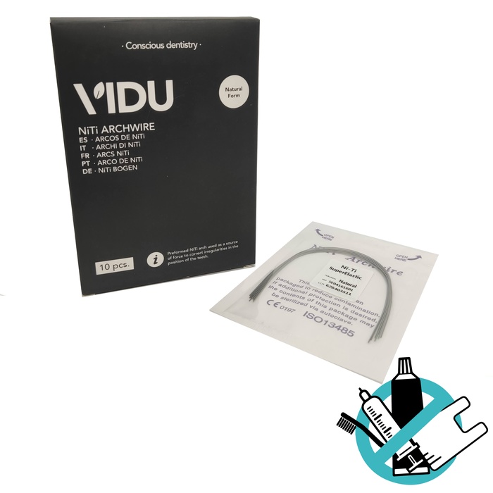 NiTi Rectangular Rectangular Orthodontic Archwire Thermoactive Natural Shape (10 pcs)