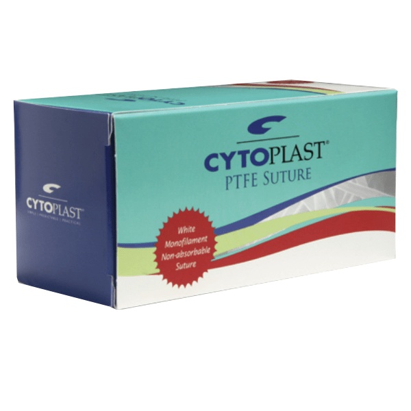 Cytoplast: Non-absorbable PTFE sutures 4/0 white