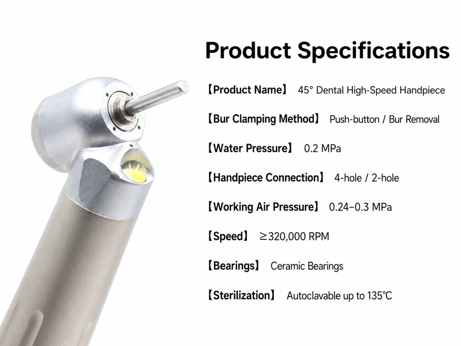 45° Surgical LED Dental Handpiece