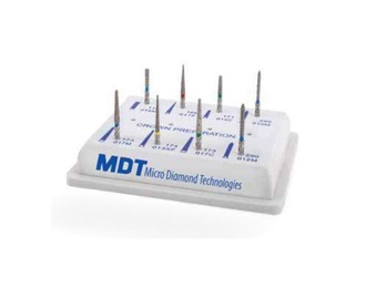 Diamond Burs Kit for Precise Crown and Bridge Inlay Preparation