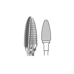 Bur H251GSQ Soft Acrylic PM Egg Tungsten Laboratory Bur