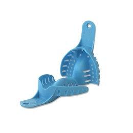 Blue Perforated Dental Impression Trays - Pack of 10