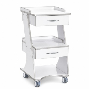Dental Mobile Cart with Acrylic Cabinet and PVC Inner Drawer