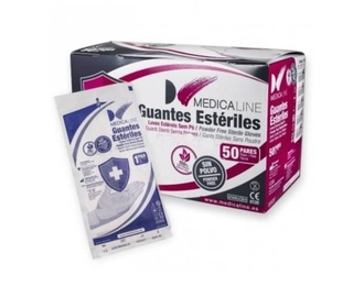 Powder-Free Sterile Latex Gloves - Box of 50