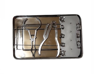 Insulation Kit with Clamps, Arch, and Punch for Dental Use