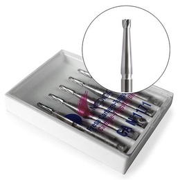 Tungsten Carbide Burs 010.314 Flat Cylindrical FG Shank, 5 pcs