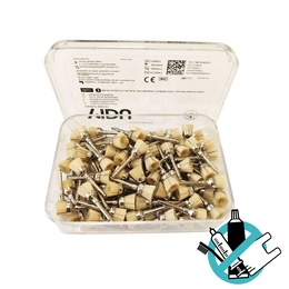 Natural Bristle Prophy Brush Pack of 100 for Professional Dental Cleaning