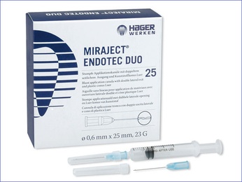 Miraject Endotec Duo Dental Irrigation Needles 25 pcs 0.4 x 25 mm Caliber 27