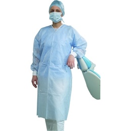 Non-Sterile Water-Repellent Disposable Gowns with Elastic Cuffs, 110 cm - 50 pcs