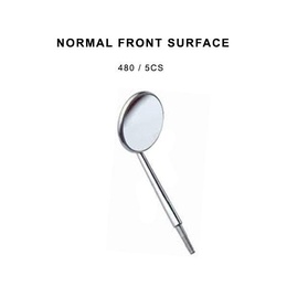 Flat Dental Mirror No. 5 with Cone Socket, Pack of 12